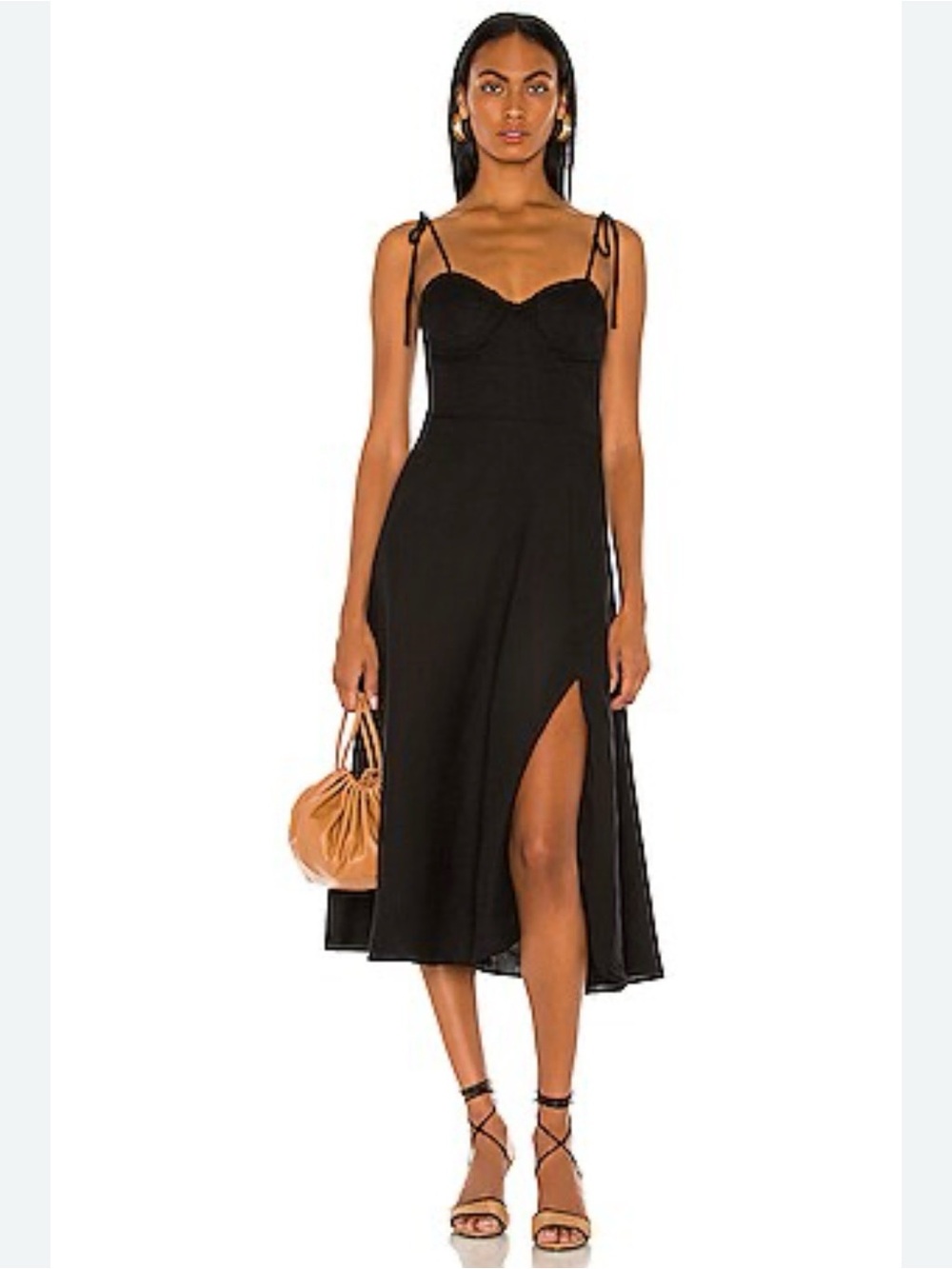 Bardot - Lucielle Midi Dress in Black size S